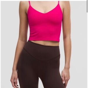 Lululemon Align Cropped Cami tank top - pink size 6